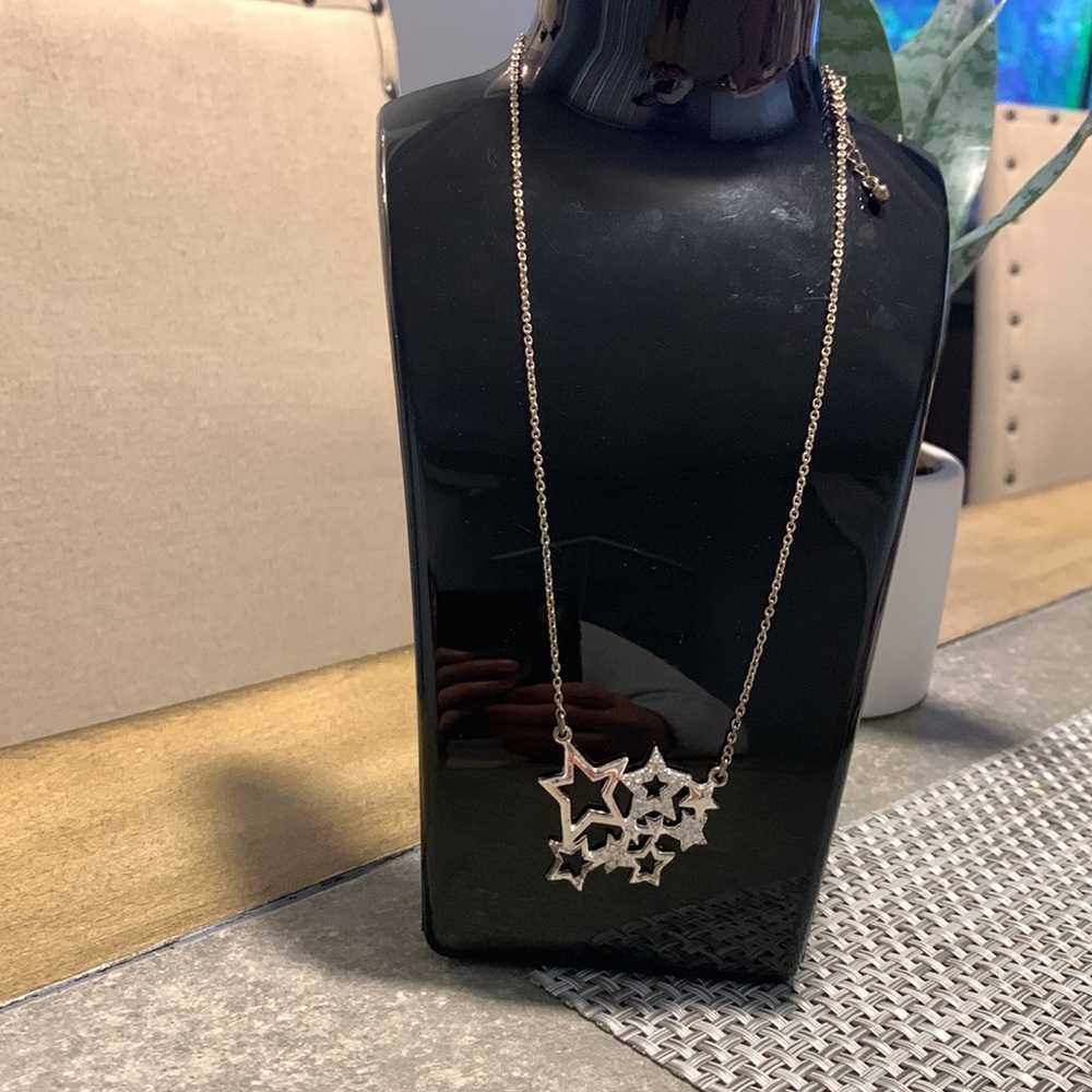 Star cluster crystal necklace - Picture 3 of 4